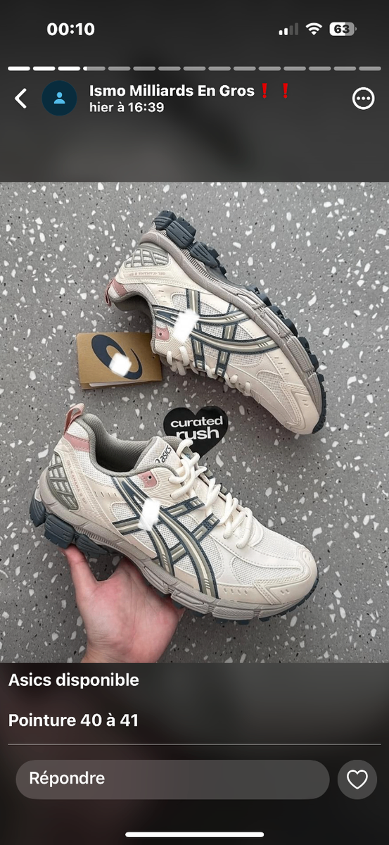 Chaussures de sport Asics tendance