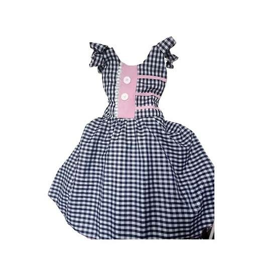 Robe à carreaux fille été