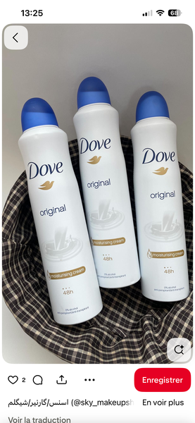 Dove Déodorant Original 150ml
