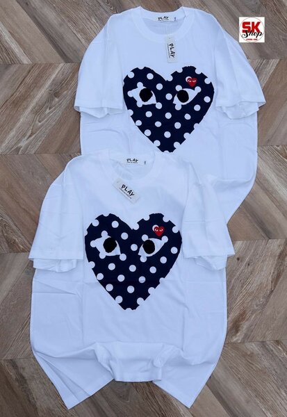 T-shirt à motif cœur pour couples