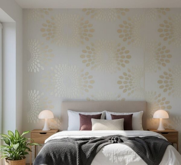 Papier peint floral moderne