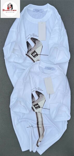 T-shirt blanc imprimé clé