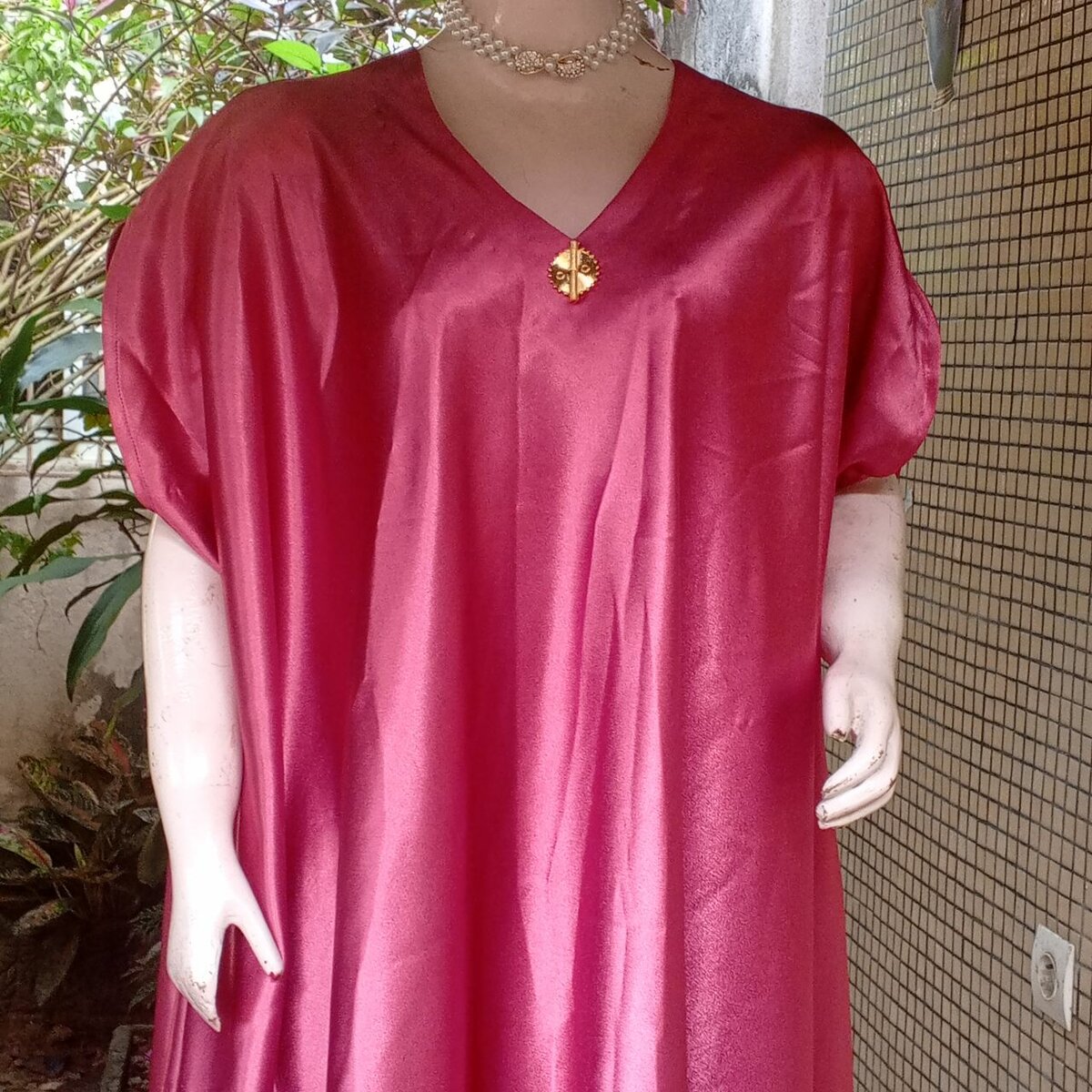 Robe longue élégante rouge