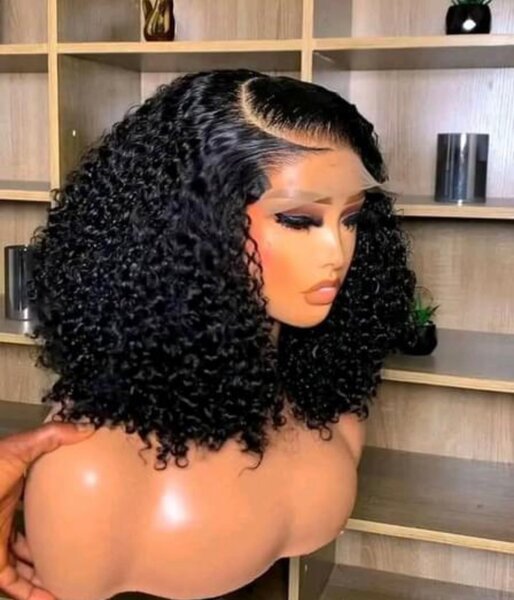 Curly frontal wigs