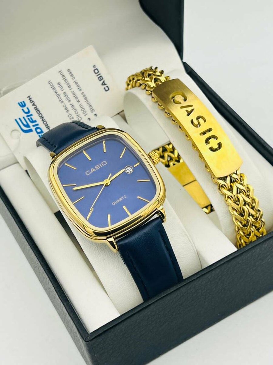 Men's Casio Quality Accessories set+ Chocolate