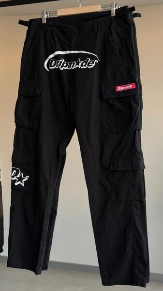 Pantalon cargo noir tendance