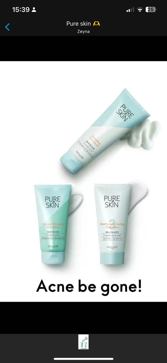 Pure Skin set, Radiance set, MATTIFYING set