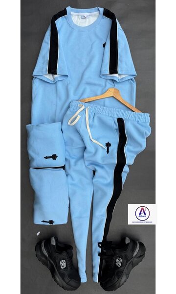 Ensemble sport bleu unisexe