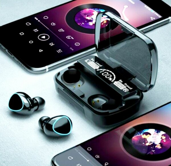 Ecouteurs bluetooth avec power banks