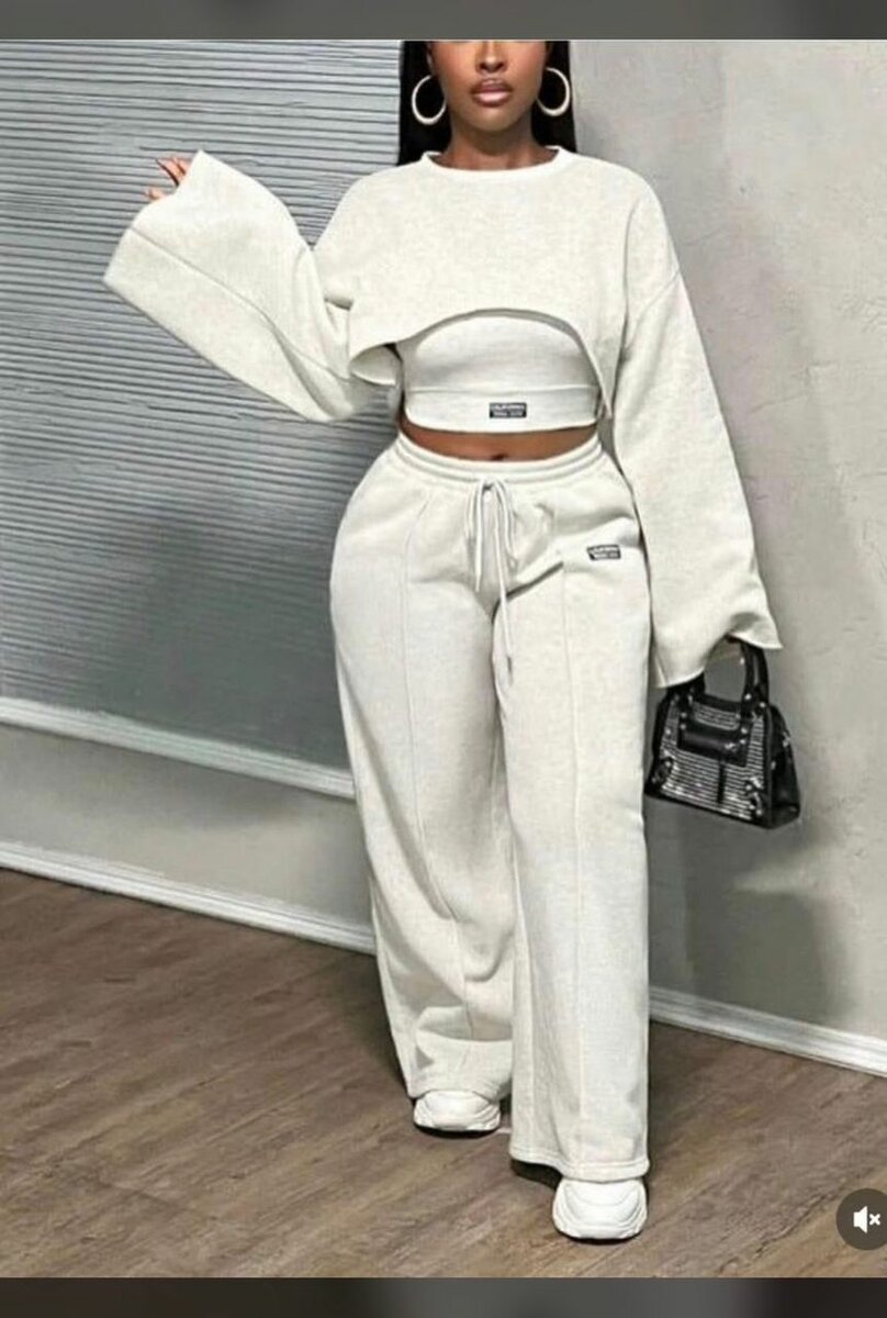 Ensemble jogging blanc femme
