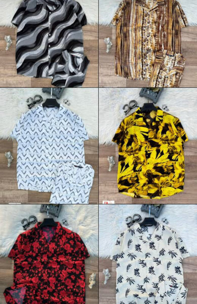 Chemises et Shorts Imprimés Homme