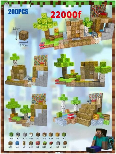 Jeu de construction 200 pièces