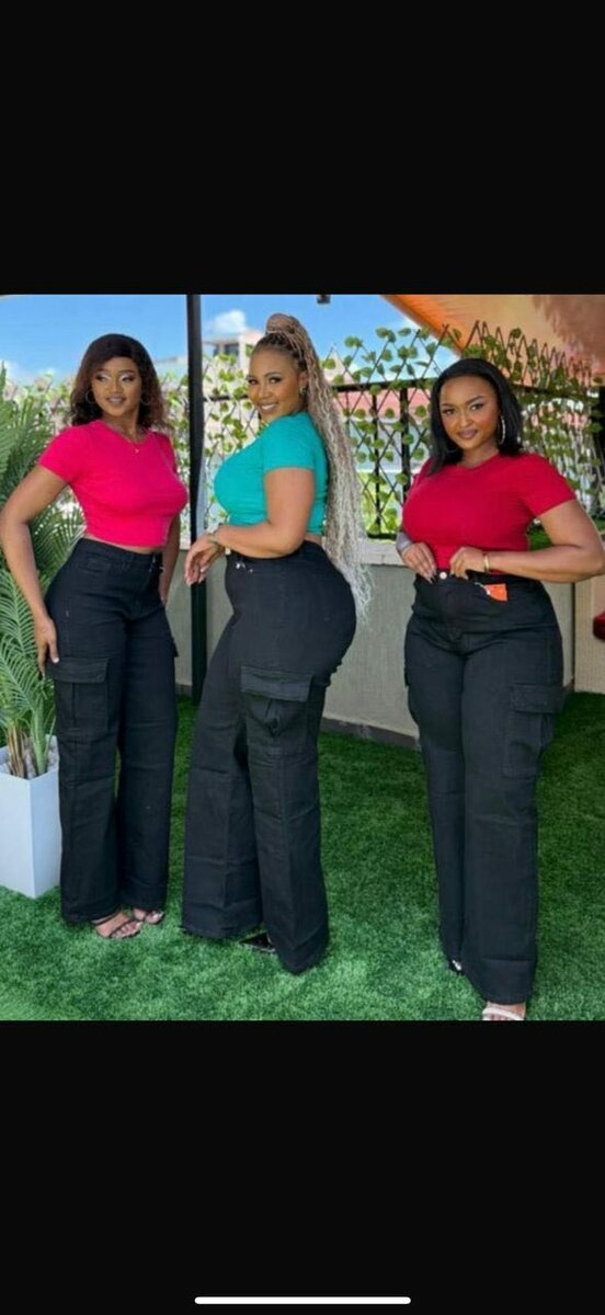 Jean évasé taille haute femmes