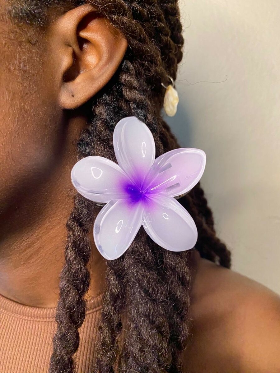 Pinces à cheveux fleurs colorées