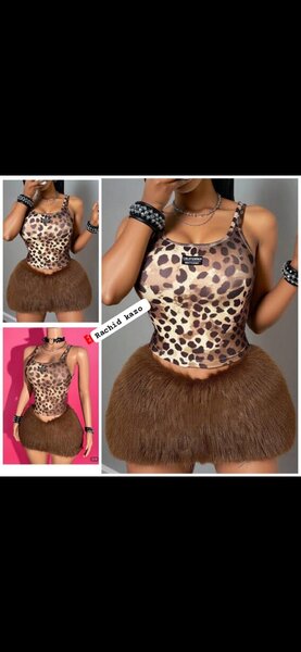 Mini-jupe avec franges