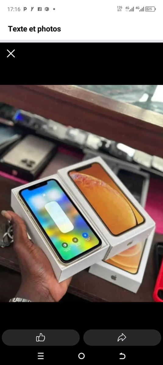 iPhone xr modèle jaune