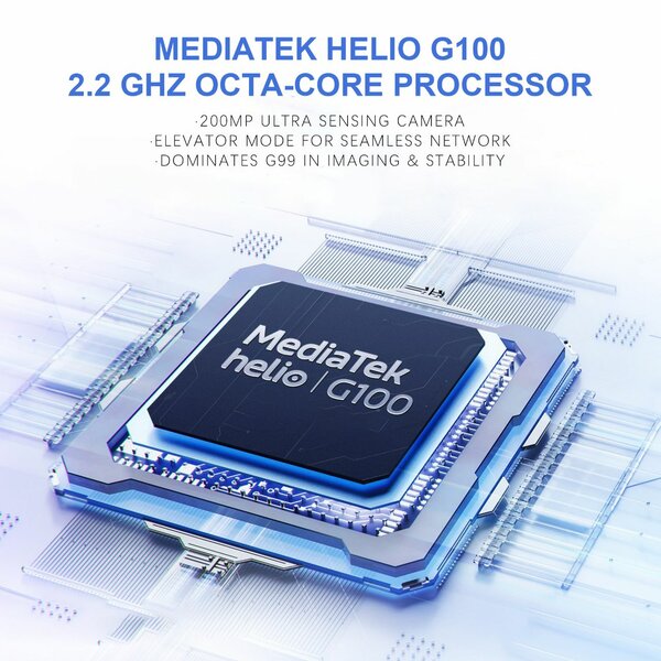 Smartphone Helio G100 200MP