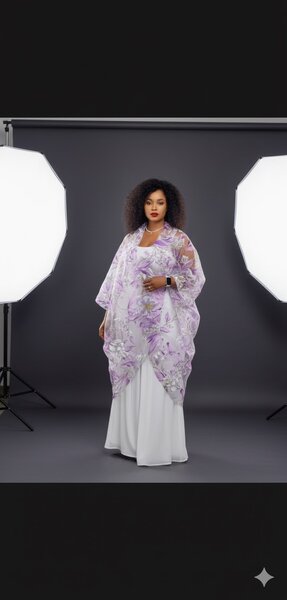 Ensemble tunique fleurie