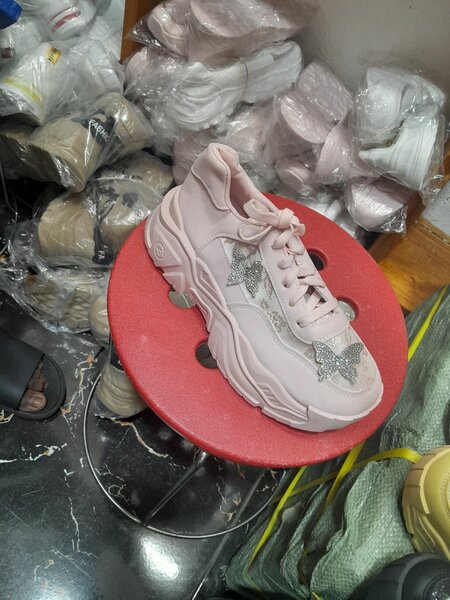 Baskets roses tendance