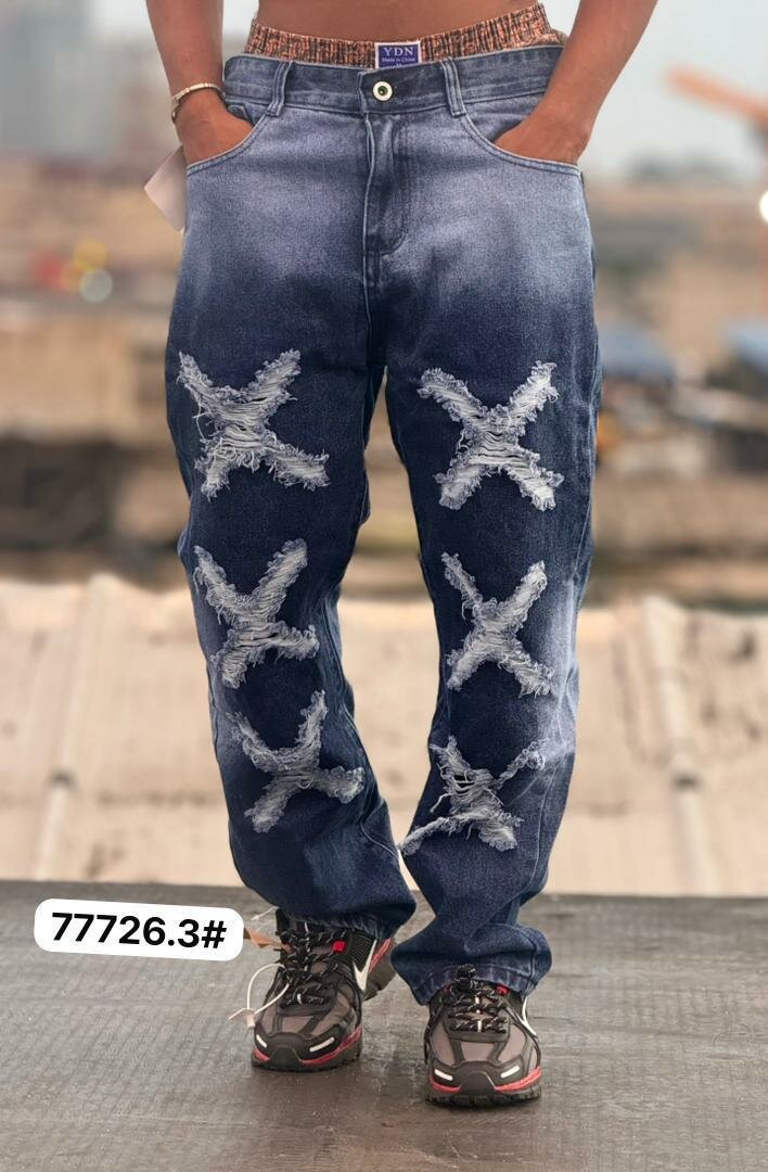 Pantalons en denim tendance