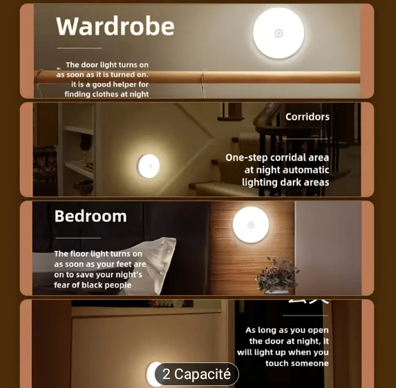 Lampe LED trois couleurs