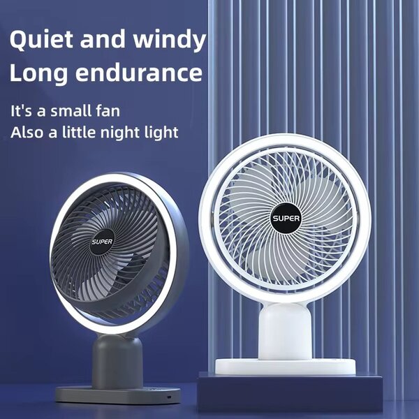 Mini Desktop Fan with LED light