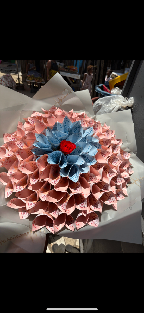 Bouquet de billets unique