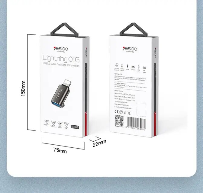 Adaptateur OTG USB vers iphone