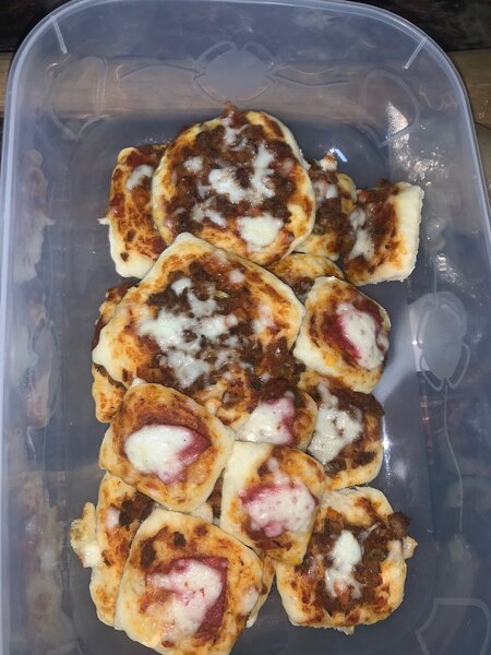 Mini pizzas faits maison
