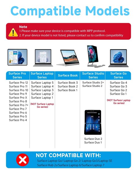 Stylet Rechargeable Type-C pour Surface