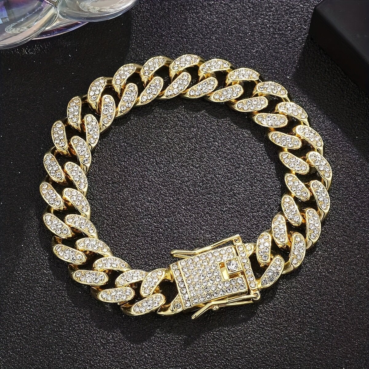 Golden Cuban Men Braclet