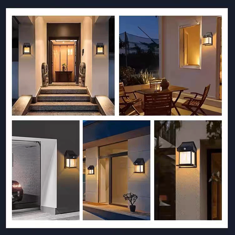 户外太阳能感应壁灯