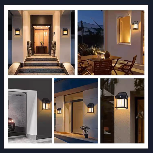 户外太阳能感应壁灯