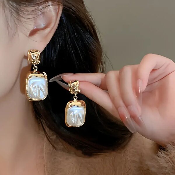 water pearl earings