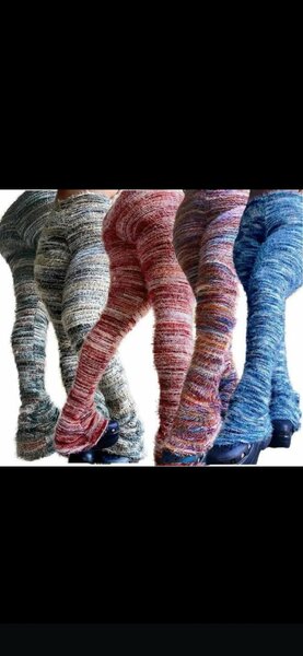 Pantalons tricotés confort femme