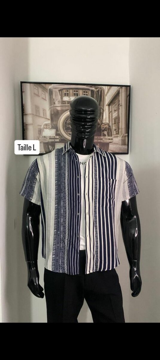 Chemise Rayée Homme Taille L