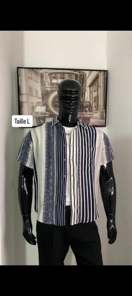 Chemise Rayée Homme Taille L