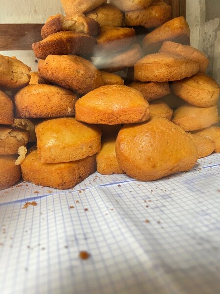 Madeleines moelleuses dorées