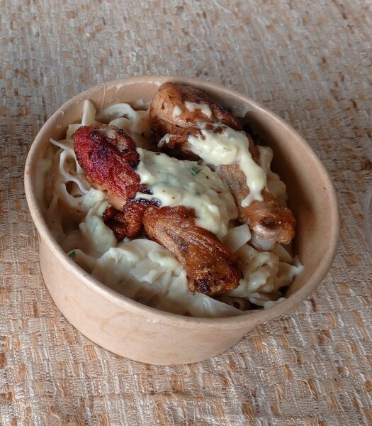 Pâtes crémeuses au poulet