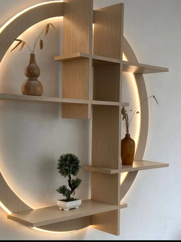 Étagères murales design bois