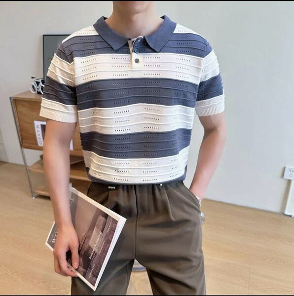 Polo en tricot pour hommes