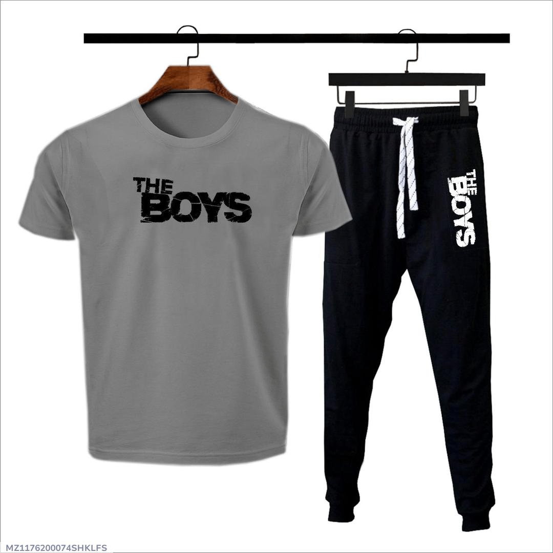 Stylish Men's Cotton Jersey Printed Tracksuit
