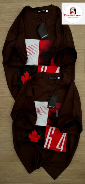 T-shirt brun à motif Canada