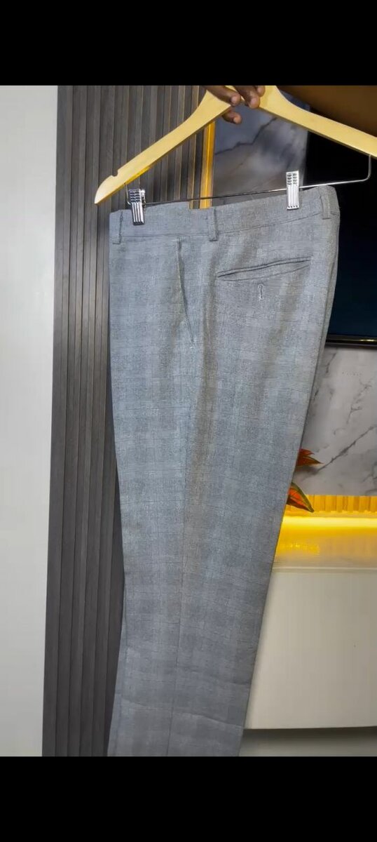 Pantalon tissu homme gris