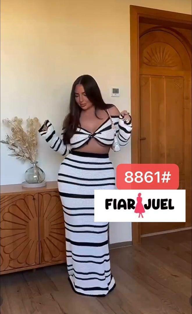 Robe rayée élégante