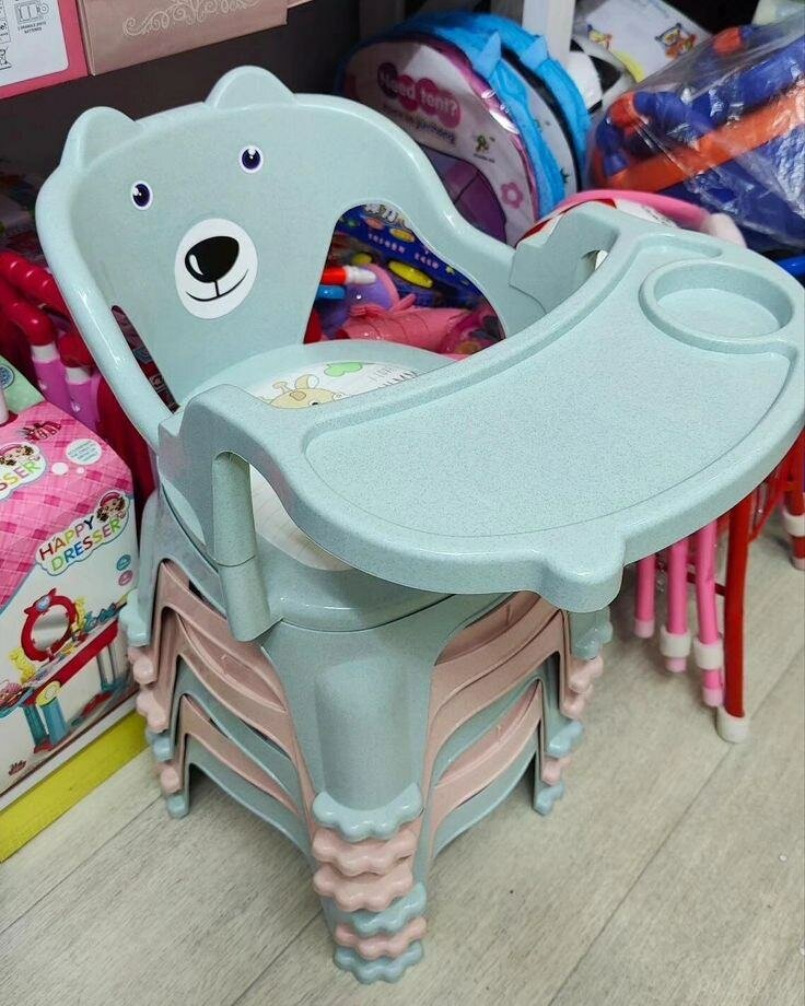Chaise haute enfant ours