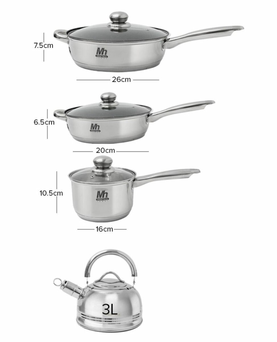 14 PCS 16/18/20 STAINLESS STEEL NON-STICK DIE-CASTING CASSER