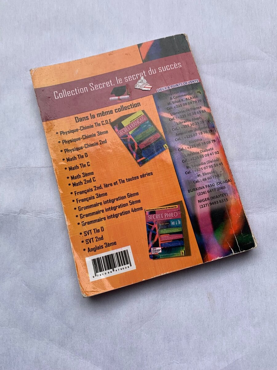 Livre Secret Physique-Chimie Terminale