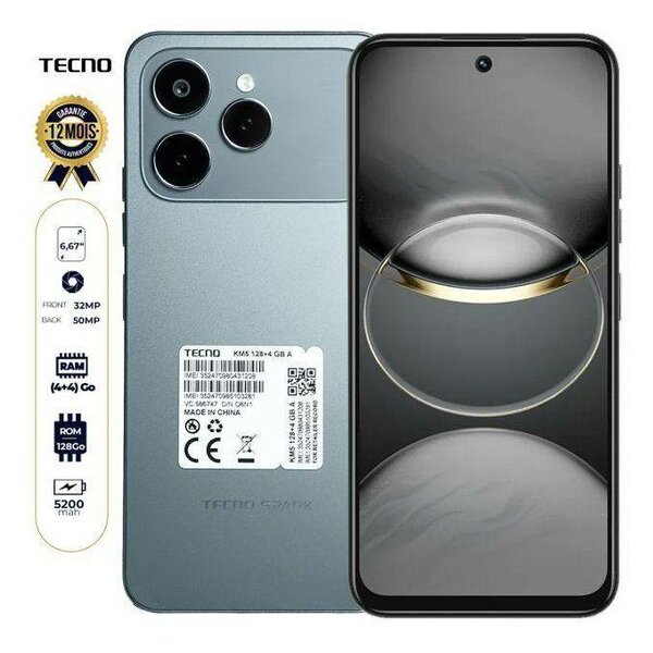Tecno Spark 40 - 6,67" 128/4Go