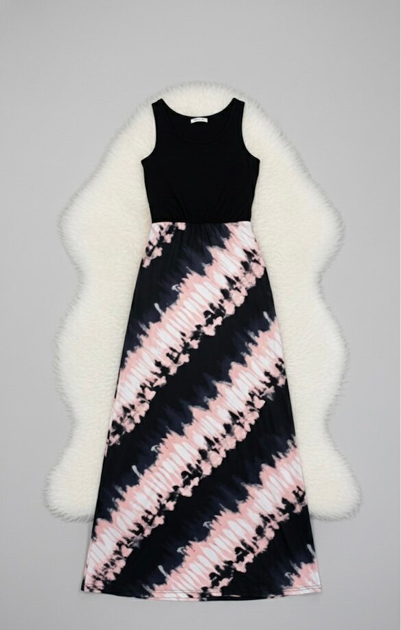 Robe Longue Maxi Tie-Dye Élégante